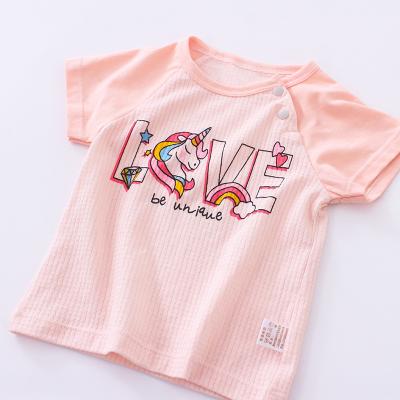 China Breathable Baby Outfits Boutique Clothing Vintage Baby 95% Cotton 5% Spandex Kids Girls Shirts Wholesale for sale