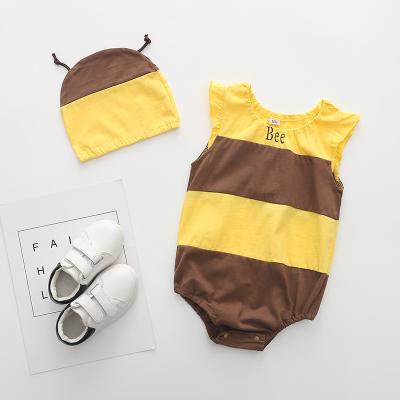 China OEM 100% Cotton Casual Wholesale 100% Cotton Split Overalls Cartoons Baby Bodysuit Package Protecting Overalls Coveralls for sale