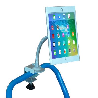 China Bending Anti-theft Display 9.7 Inch Thieft Tablet Holder Anti Bracket Kitchen Android Aluminum Tablet Holder For iPad 9.7