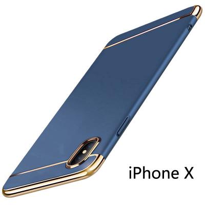 China Golden Thru Edge 3 in1 Phone Case For Iphone X for sale