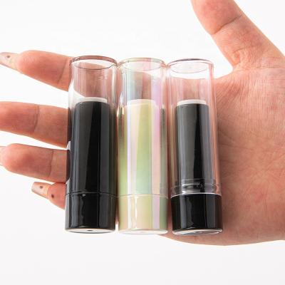 China Cosmetic Lipgloss Tube Containers Classic Clear Lipstick Tube Custom Color Black Silver Gold Transparent Vintage Color Empty Lipstick Container for sale