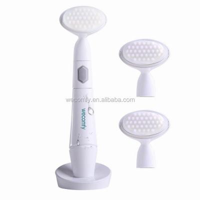 China New Design Face Nose DEEP CLEANING Waterproof Electric Sonic Cleansing Brush and Dial Brush Cleaning Mat M-3126 for sale