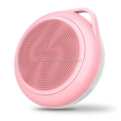 China New Shape Silicone Waterproof Electric Sonic Facial Brush Electric Facial Device Cleaning Brush M-1010 for sale