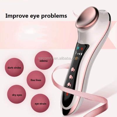 China New Style Cool Ice Eye Care Heating Instrument Remove Eye Dark Bag Best Circle Eye Massager HYK-1605 for sale