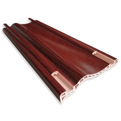 China Modern made in china wood grain door pvc coating modern simple scratch resistant plastic door frame for sale