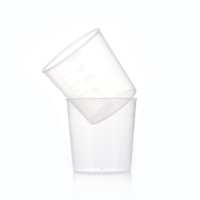 China Plastic Measuring Cup 200ml Viable Good Quality Clear Color Plastic Measuring Cup Milk Beaker for sale