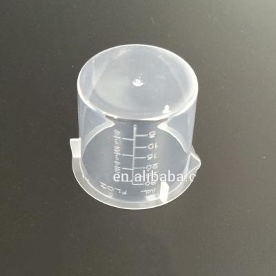 China Viable plastic measuring cup for medicine, 30ml measuring cup, lab disposable plastic measuring cup for sale