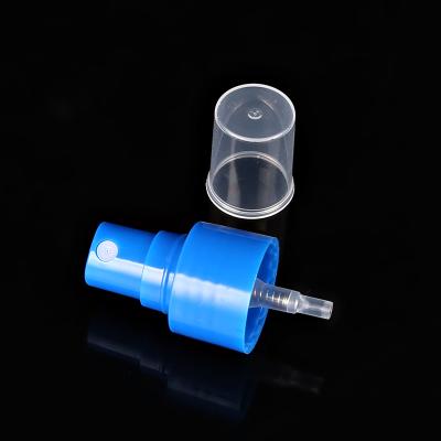 China Non Spill Blue Color Perfume Mist Sprayer Pump 24mm Mist Spray Pump Plastic for sale