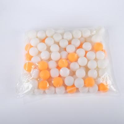 China ABS white/orange 40mm ping pong balls light weight and durable for table tennis games, Table tennis balls with good quality for sale