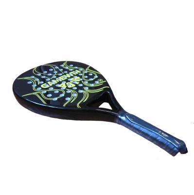 China Entertainment Spot Goods Ultra Light Carbon Fiber Beach Tennis Racket and Racket DIY Logo Beach Tennis Padel Racket for Outdoor Sports for sale