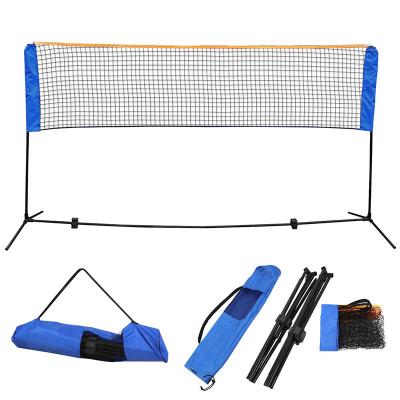 China Portable and easy installation portable steel tube tennis net rack badminton net rack set outdoor and indoor sports training equipment for sale