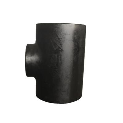 China Corrosion Resistant Carbon Steel Tee SCH40 ASTM B 16.9 Pipe Fitting Carbon Steel Tee With Butt Welding for sale