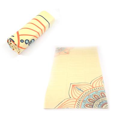 China Sustainable Microfiber Cloth Roll Sport Towel Sublimation Personalized Microfiber Sport Towel With Zipper for sale