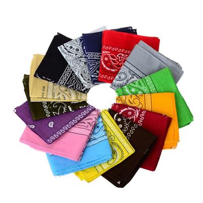 China new double 100% polyester print paisley cowboy neckerchief party love bandana handkerchief for sale