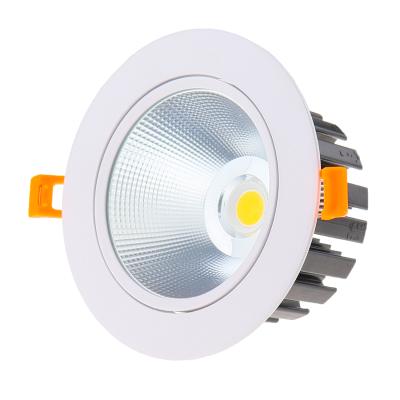 China High Brightness Adjustable 3W 5W 7W 9W 12W 15W 18W Dimmable Embeded Cob Led Downlight Recessed Anti-glare Led Downlight for sale