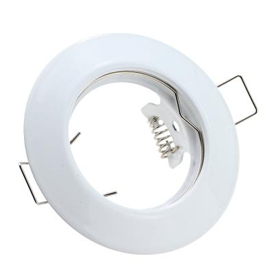 China Hotel Round Frame G5.3 Gu10 Mr16 LED Downlight Fixture Recessed Fixture Mr16 Spotlight Frame for sale