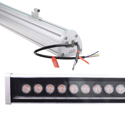 China Hotel Hot Sale Waterproof IP65 36W Recessed RGB Wall Washer Aluminum Alloy Wallwasher Linear Flood Led Lighting For Walls for sale