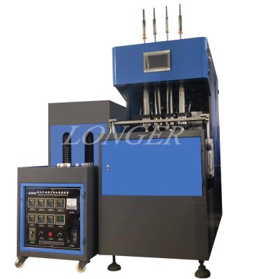 China Semi-Automatic Pet Bottle Blow Moulding Machine with 4-Cavity Production Efficiency for sale