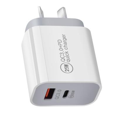 China AU Plug 25w USB C Fast Charging PD 20w/25w/30w Type Mobile Phone Super Fast C Charger For iphone 13 for sale