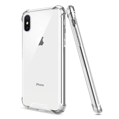 China PC+ TPU Crystal Clear Shockproof Case For iPhone XS Max , Clear Phone Cover Case For iPhone XR for sale