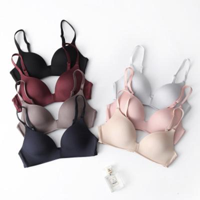 China Dropshipping New Design One Piece Fashion Women's One Piece No Steel Ring Gather Sports Bra Comfortable Seamless Light for sale