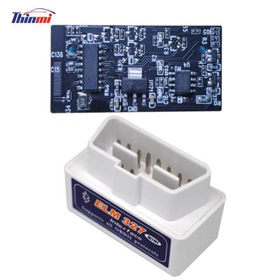 China All OBDII Protocol Vehicle OBD2 Thinmi ELM327 Version Small Size Cheap Car Engine Fault Detector V2.1 Support All Protocols elm327 obd2 diagnostic tool for sale