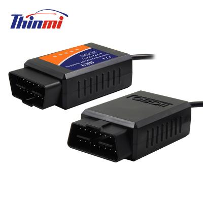 China All Compliant OBDII Vehicles OBD2 USB V1.4 elm327 Auto Diagnostic Tool Scanner Vehicle Scanner Machine for sale