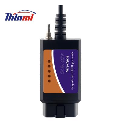 China All OBDII Compliant Vehicles ELM327 USB V1.5 Code Scanner USB Cable Interface Support All OBD2 Protocols 2480+ft232 Chip ELM 327 USB OBD Diagnostic Tool for sale