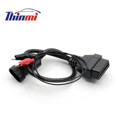 China All Vehicle High Quality OBD2 3 Pin Male To 16 Pin Female OBDII Protocol Diagnostic Adapter Cable Connector For Fiat Alpha Romeo Lancia for sale