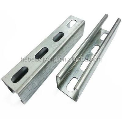 China Support System Juyang Pre-galvanized Uni Slotted Steel Strut Channel, 41x41 for sale