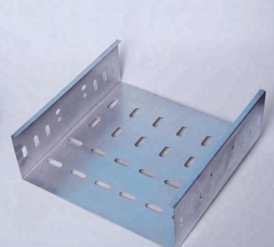 China Exterior Straight Steel Sheet Perforated Cable Tray Electrical Online for sale