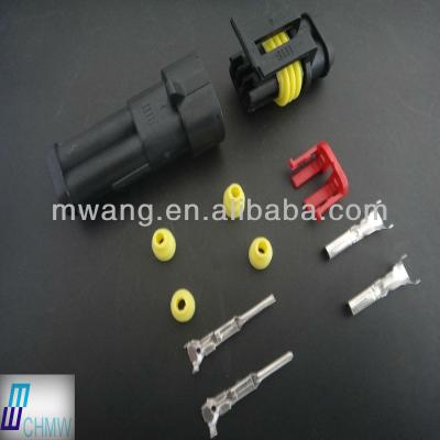 China 2 Pin Automotive Amp Male Female Automotive Connector for sale