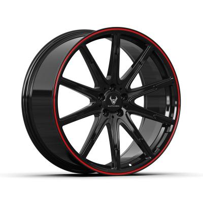 China Passanger Car Best Custom Design 23 Inch 5x130 Black Monoblock 5 Spoke Forged Wheel OEM/ODM Custom Forged Alloy Wheels for sale