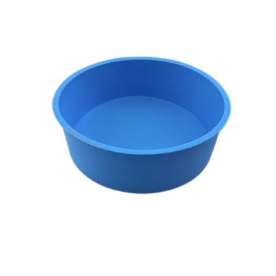 China Wholesale Silica Gel Silicone Baking Tray Baking 8 Inch Round Silicone Cake Mold Utensils for sale