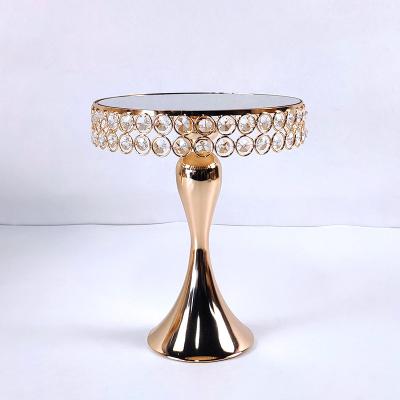 China Wholesale Party Wedding Restaurant Family Crystal Cake Stand Dessert Pastry Tray RR-BT35 for sale