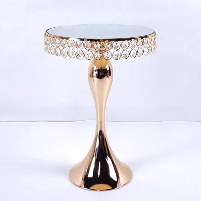 China Wholesale Cake Stand Set Crystal Cake Base Stand Swing Cake Stand For Wedding Birthday Party Decoration RR-BT35 for sale