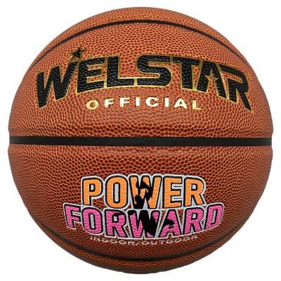 China Wholesale PU Basketball Customized Indoor Basketball Forming PU Laminated Basketball for sale