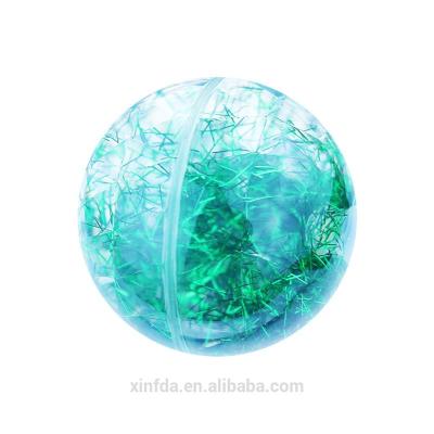 China Hot Sale Toy Ball Diamond Surface 55mm LED Inflatable Flashing Water Bouncy Ball for sale