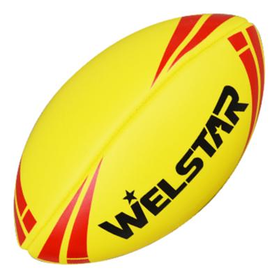 China Official Size Training Custom Print And Colored Machine Stitched Rugby Ball For Competition Or Training for sale