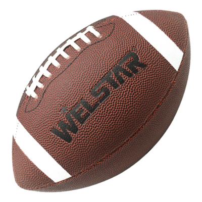 China Training Wholesales Official Size 9 Machine Sewn PVC American Football For Training for sale