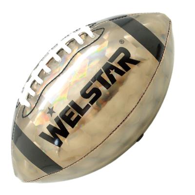 China Hot Selling Shiny Leather PVC Training American Football For USA Market for sale