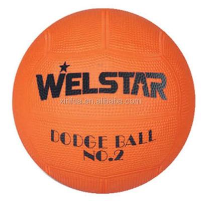 China Customized high quality natural rubber logo dodgeball ball toys for kids for sale