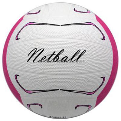 China Custom Natural Rubber Printing Rubber Material Sports Toy Netball Training Ball for sale