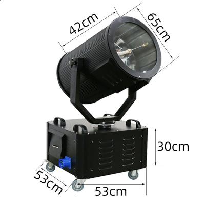 China Portable and anti-falling Led high performance searchlight super bright waterproof IP55 night searchlight 4000W long-range searchlight for sale