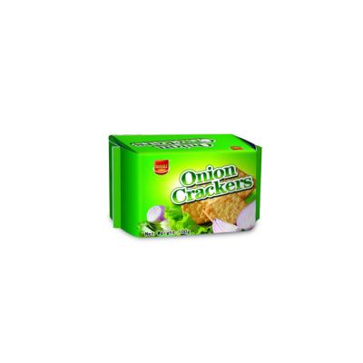 China Good Flavor Gluten-Free Salt Best-Selling Soda Onion Cookies Delicious Afternoon Tea Cookies for sale