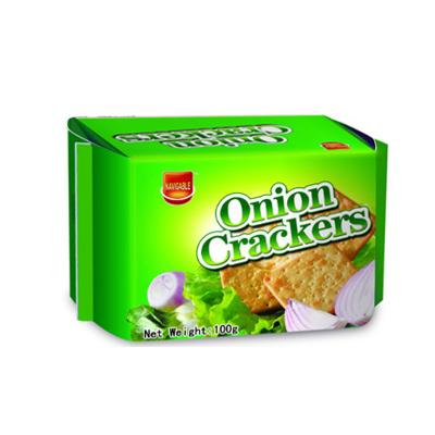 China Factory Wholesale High Quality Gluten Free Cookie Snacks Salt Soda Onion Cookies for sale