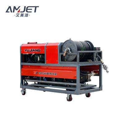 China AMJ200Bar2900psi160LPM-4040Gpm heavy duty sewer cleaning machine machine high pressure diesel sewer cleaning machine 148*68*100 for sale