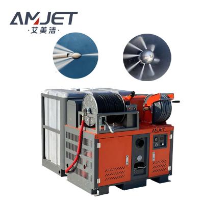 China Gasoline Jet Machine Sewer Cleaning Machine 72LP-200bar Vehicle Integrated Sewer Sewer Cleaning Machine AMJ Sewer Cleaning Sewer Machine for sale