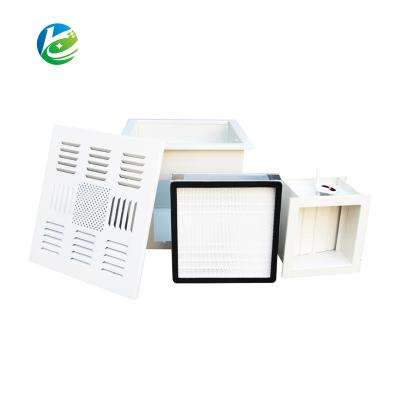 China Building Material Shops Project Customized Industry Clean Room Ceiling Dust Free Air Vent With HEPA Filter for sale