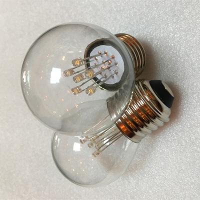 China Warehouse G45 Round Led 2200K 1.5W Creative Gypsophila Bulb Bar Party Light Festive Bulbs for sale